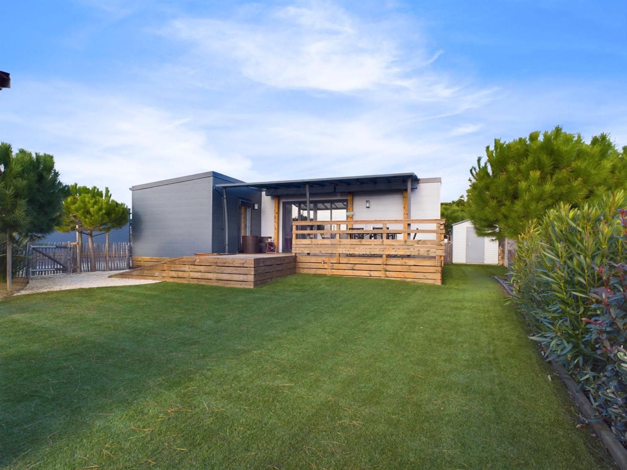 Beau Chalet Pour 4 Pers - Acces Piscine Chauffee Brétignolles-sur-Mer Exterior foto
