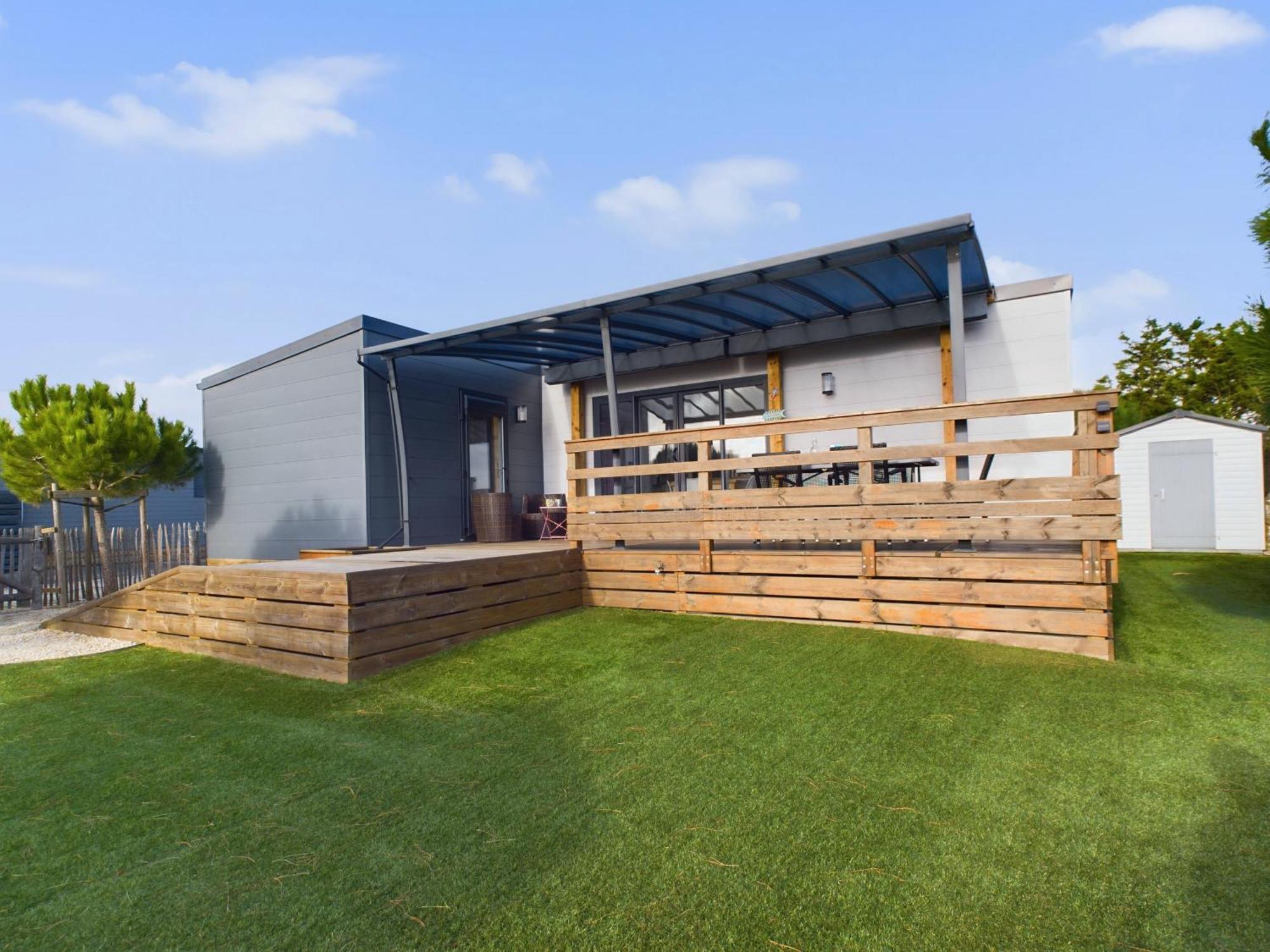Beau Chalet Pour 4 Pers - Acces Piscine Chauffee Brétignolles-sur-Mer Exterior foto